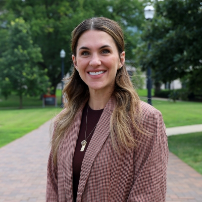 Laura Prater standing outside on Ohio State's campus